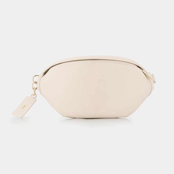 Johnny Loves Rosie Hampstead Luxe Leather Sling Bag -Ecru