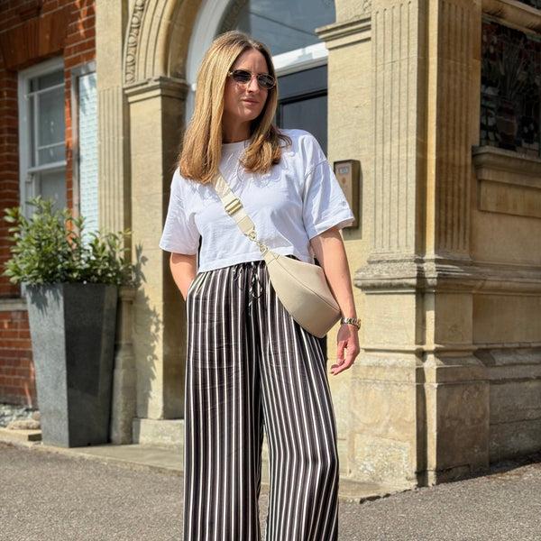 Johnny Loves Rosie Islington Sling Bag Luxe Leather - Ecru