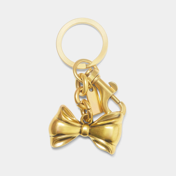 johnny loves rosie Antique Bow keyring