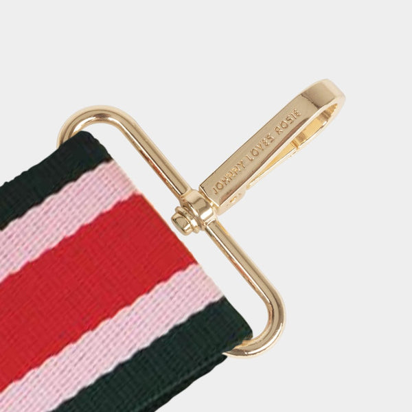 Johnny Loves Rosie Berry Georgie Stripe Bag Strap