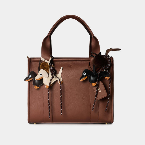 Johnny Loves Rosie Dachshund Dog Charm - Ecru