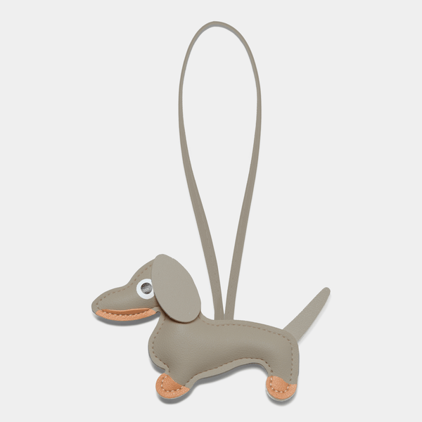 johnny loves rosie Dachshund Dog Charm - Grey