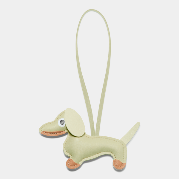 johnny loves rosie Dachshund Dog Charm - Pistachio
