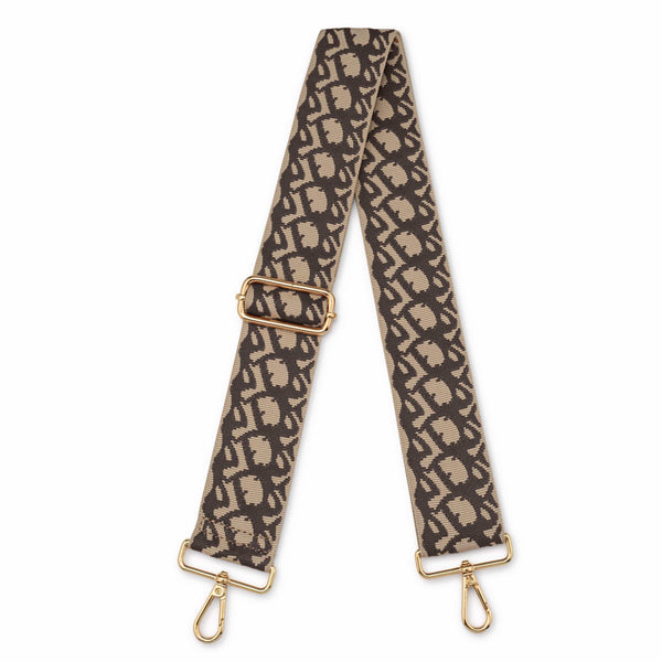 johnny loves rosie Flynn Dark Brown And Ecru Strap