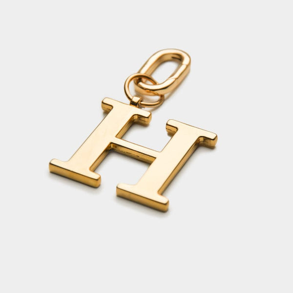 Johnny Loves Rosie H - Gold Metal Letter Keyring