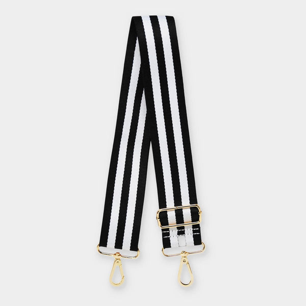 johnny loves rosie Luxe Black Fisher Stripe Strap