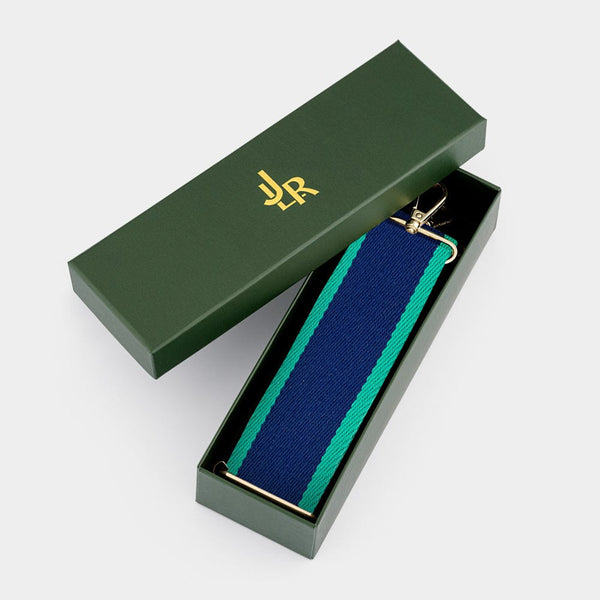 Johnny Loves Rosie Luxe Blue & Navy Stripe Bag Strap