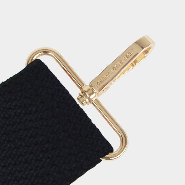 Johnny Loves Rosie Luxe Dark Brown Block Bag Strap