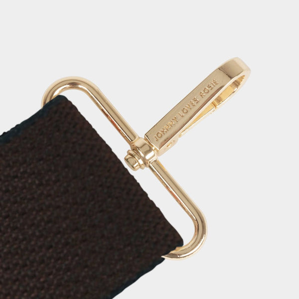 Johnny Loves Rosie Luxe Dark Green Block Bag Strap