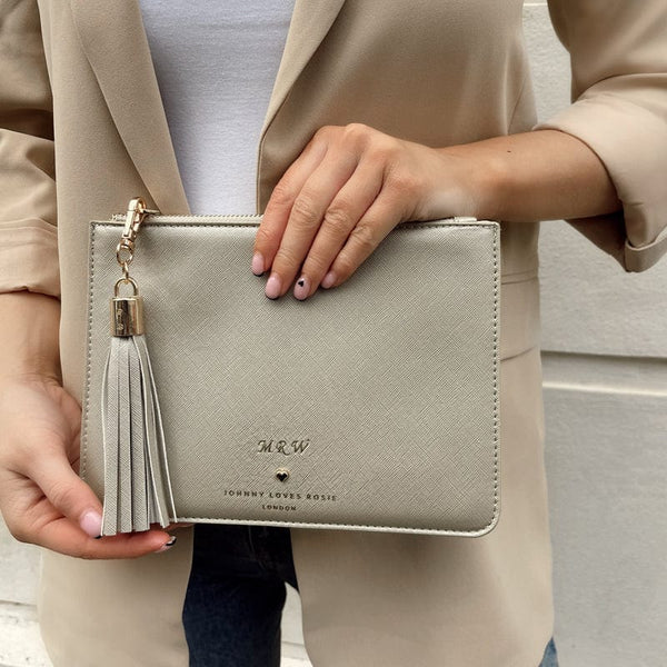 Johnny Loves Rosie Luxe Gold Tassel Keyring