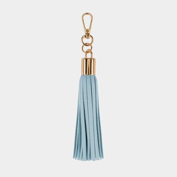 johnny loves rosie Luxe Powder Blue Tassel Keyring