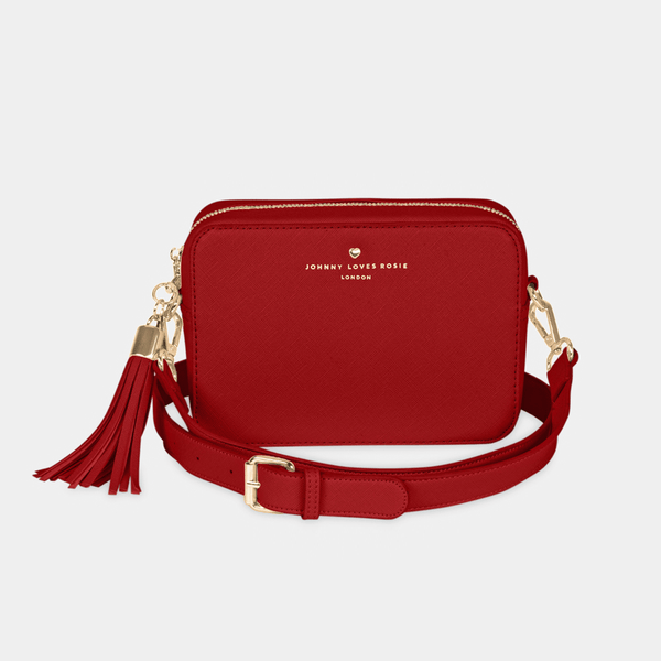 Johnny Loves Rosie Luxe Red Tassel Keyring