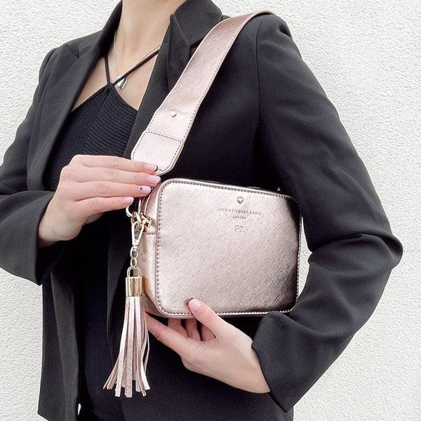 Johnny Loves Rosie Luxe Rose Gold Tassel Keyring