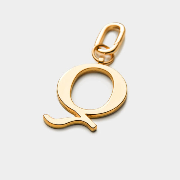 Johnny Loves Rosie Q - Gold Metal Letter Keyring