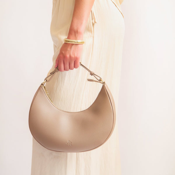 Johnny Loves Rosie Rudy Midi Half Moon Bag - Mocha