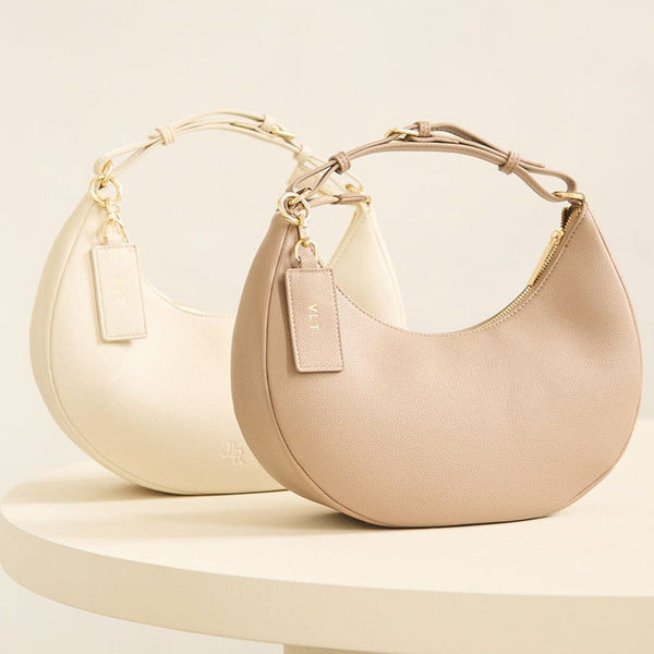 Johnny Loves Rosie Rudy Midi Half Moon Bag - Mocha