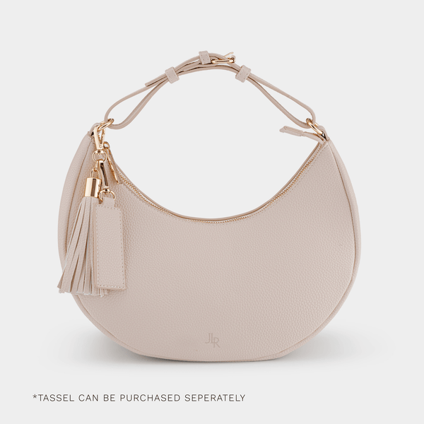 johnny loves rosie Rudy Midi Half Moon Bag - Taupe