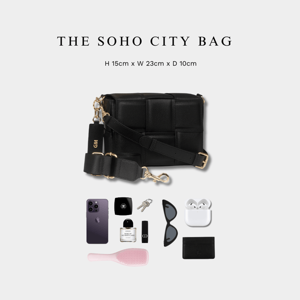 Johnny Loves Rosie Soho City Luxe Leather Bag - Ecru