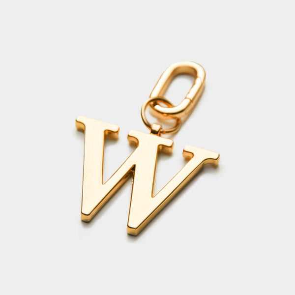 Johnny Loves Rosie W - Gold Metal Letter Keyring