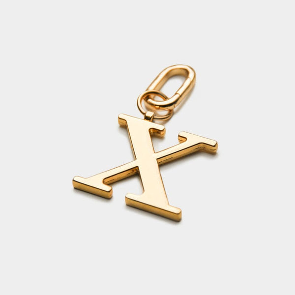 Johnny Loves Rosie X - Gold Metal Letter Keyring