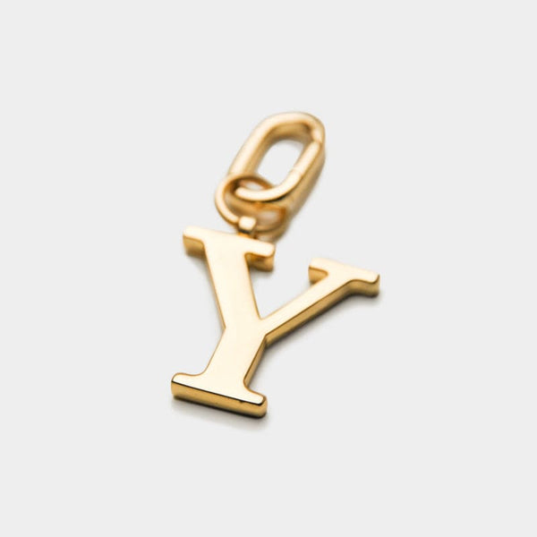 Johnny Loves Rosie Y - Gold Metal Letter Keyring