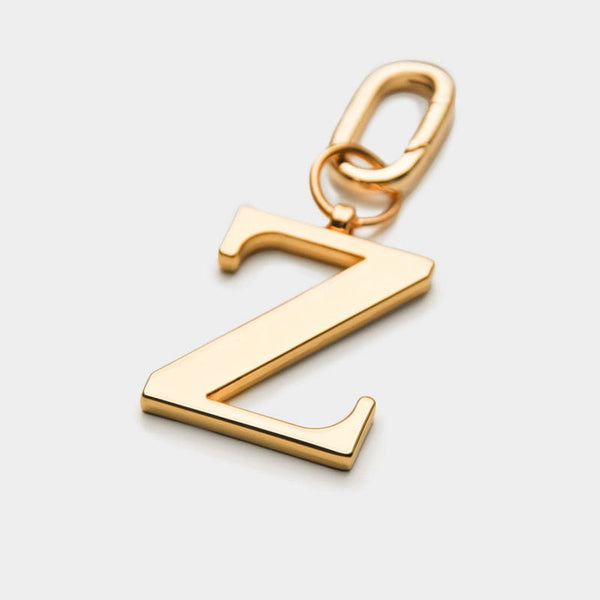 Johnny Loves Rosie Z - Gold Metal Letter Keyring
