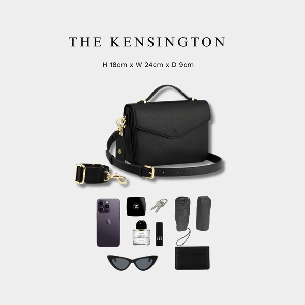 Johnny Loves Rosie Kensington Luxe Leather Top Handle Bag - Black