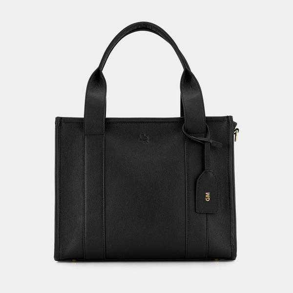 johnny loves rosie Maxi Taylor Luxe Leather Tote Bag - Black johnny loves rosie Maxi Taylor Luxe Leather Tote Bag - Black