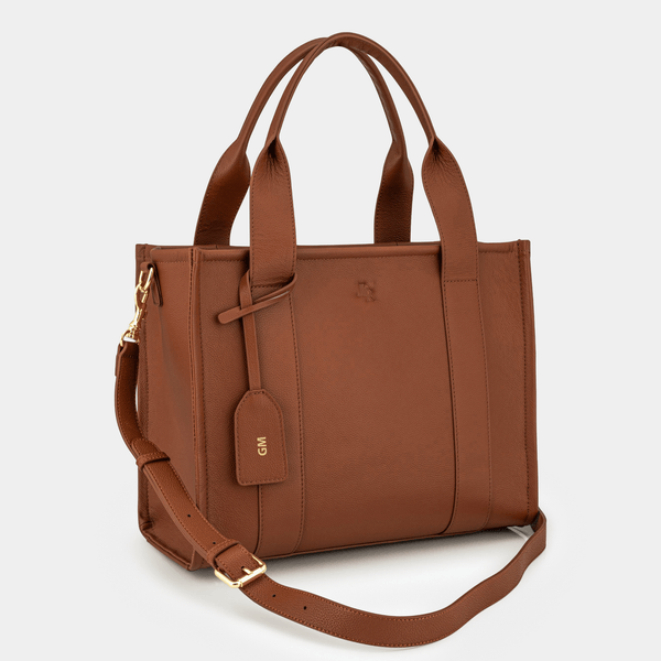 Johnny Loves Rosie Maxi Taylor Luxe Leather Tote Bag - Tan