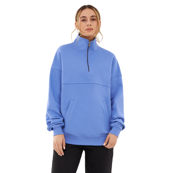 johnny urban Half Zip Sweatshirt "Cooper" blue-purple