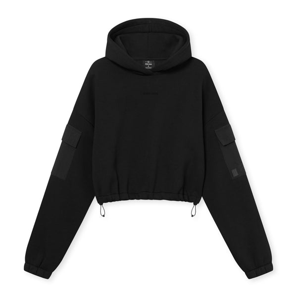 Johnny Urban Cropped Hoodie "Carly" Black