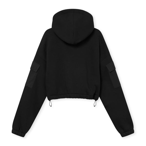 Johnny Urban Cropped Hoodie "Carly" Black