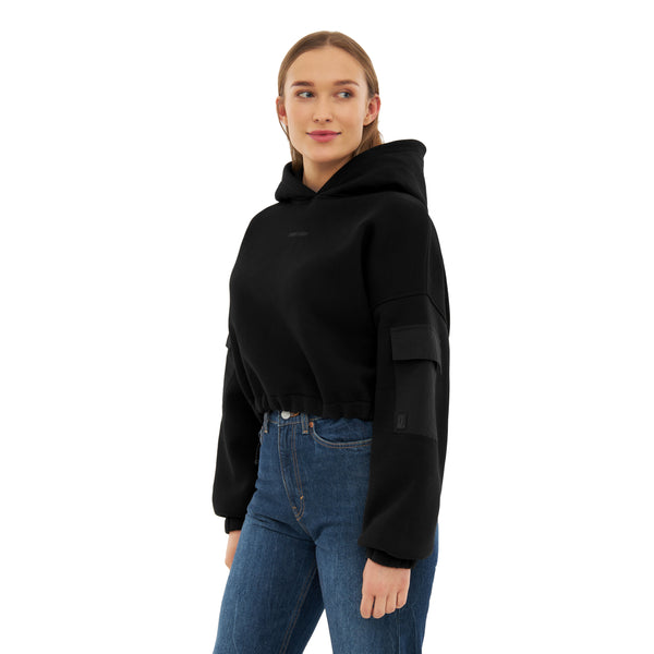 johnny urban Cropped Hoodie "Carly" black