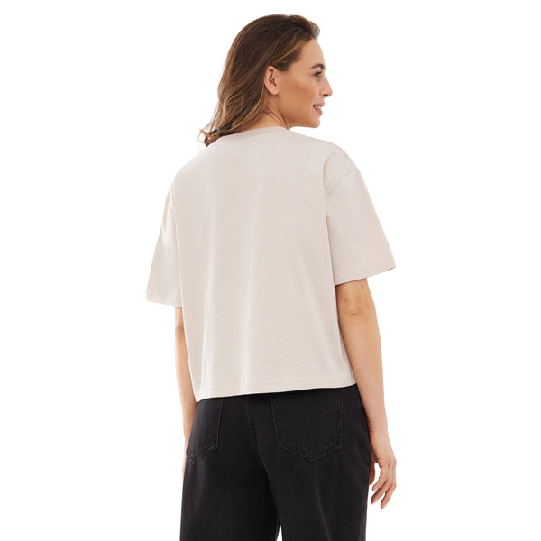 Johnny Urban Cropped T-Shirt "Zoey" Sand