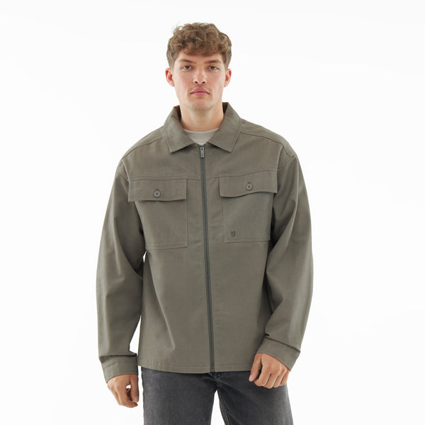 johnny urban Overshirt "Cameron" olive-grey