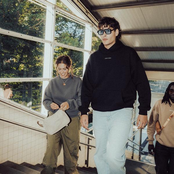 Johnny Urban Oversized Hoodie "Cody" Print Black