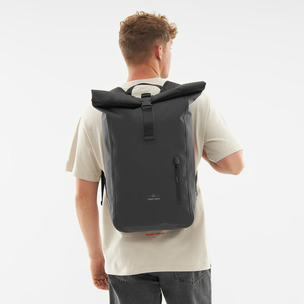 Johnny Urban Roll Top Backpack "Conor" Black