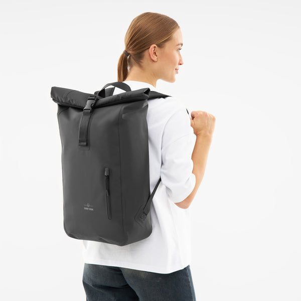 Johnny Urban Roll Top Backpack "Conor" Black