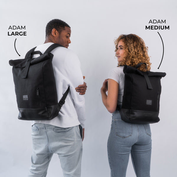 Johnny Urban Rolltop Backpack "Adam Large" Black