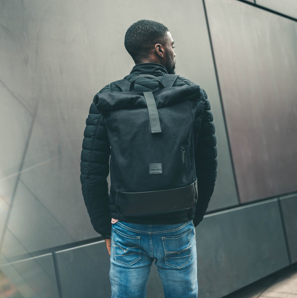 Johnny Urban Rolltop Backpack "Adam Large" Black