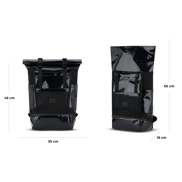 Johnny Urban Rolltop Backpack "Ashton" Black