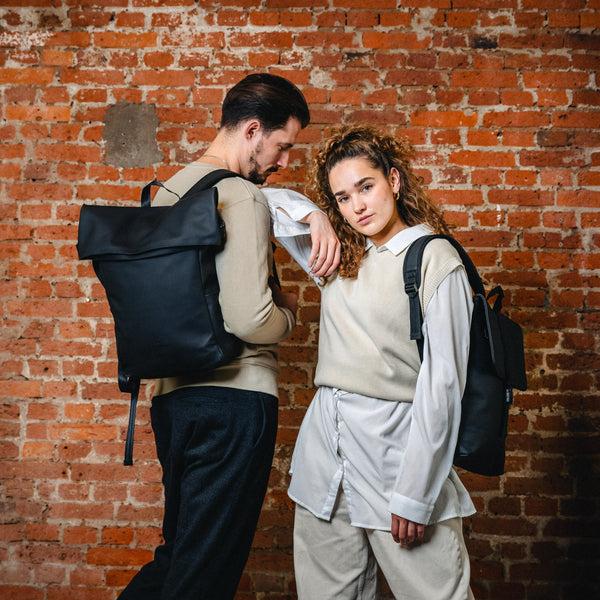 Johnny Urban Rolltop Backpack "Henry" Black