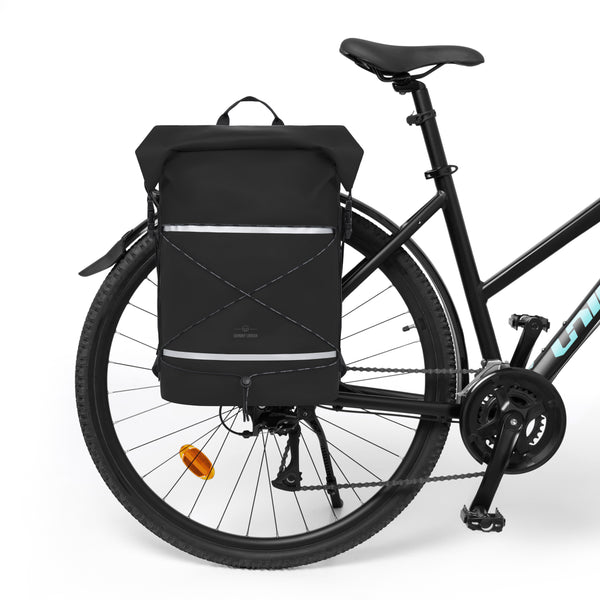 Johnny Urban Rolltop Backpack "Myles" Bike Black