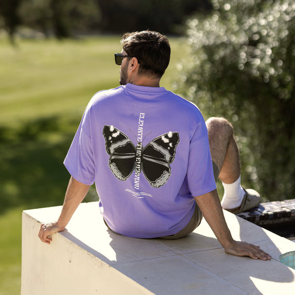 Johnny Urban T-shirt "Sammy Chrome Butterfly" Purple