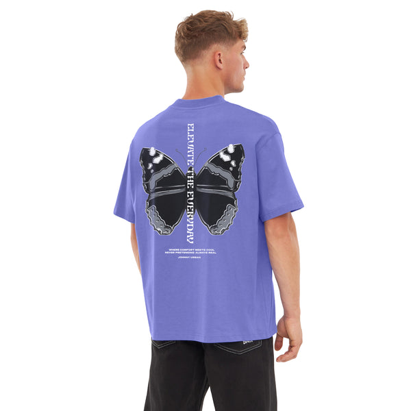 johnny urban T-shirt "Sammy Chrome Butterfly" purple