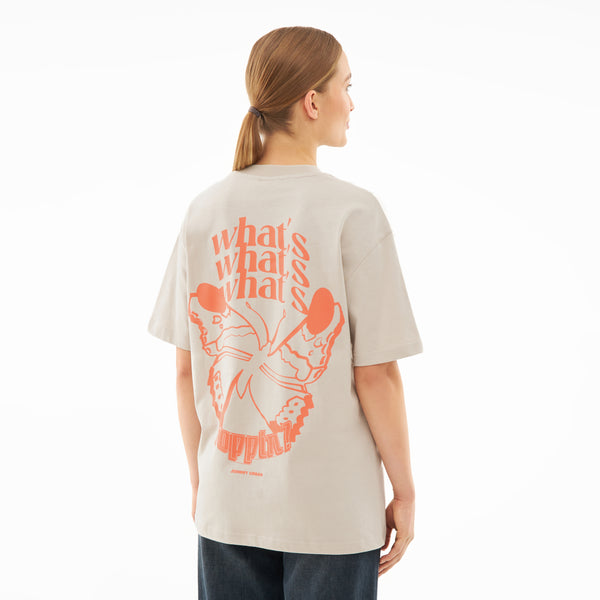 johnny urban Oversized T-shirt "Sammy Butterfly" sand