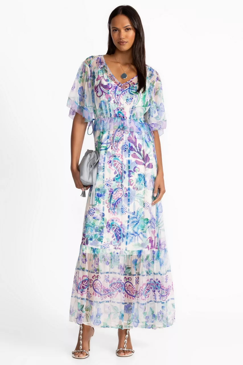 johnny was ANNAMARIE FLUTTER MAXI DRESS Rose Of Sharon White