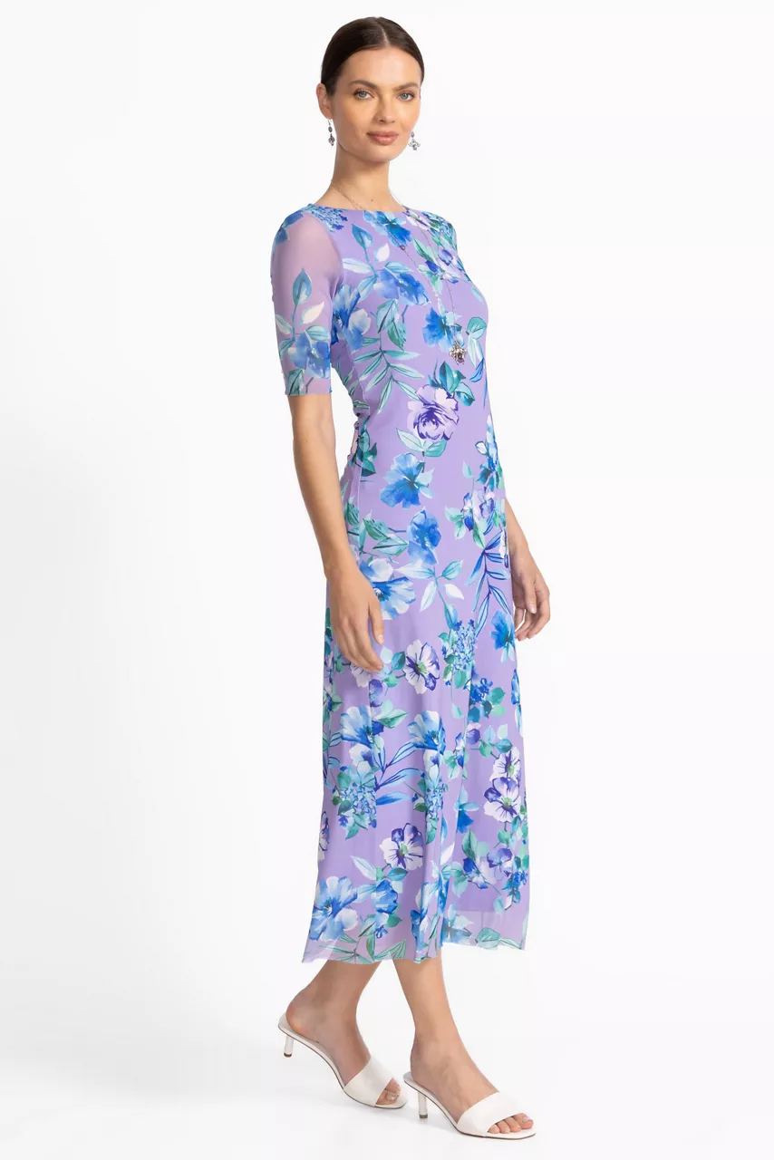 Johnny Was ASTRID MESH MIDI DRESS Rose Of Sharon (purple)