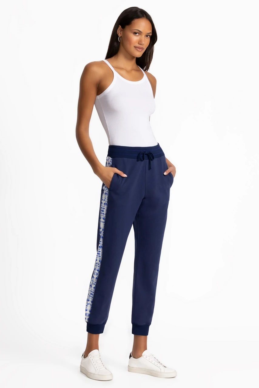 Johnny Was BEE ACTIVE JOGGER WITH SIDE STRIPES Navy