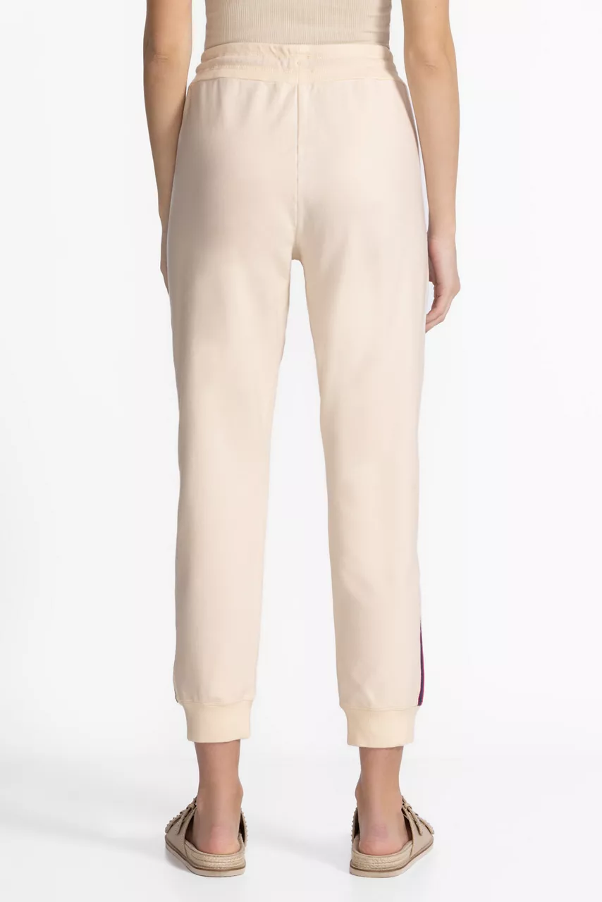 Johnny Was BEE ACTIVE RELAXED TAPE JOGGER Off White